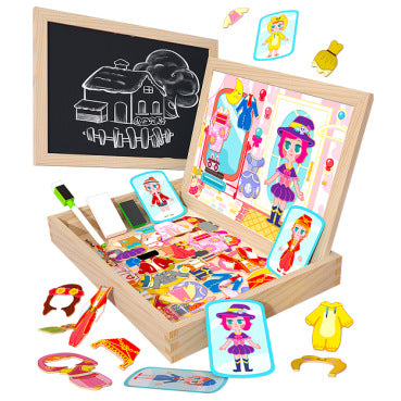 Dress up Magnetic Doubled Sided Drawing Board