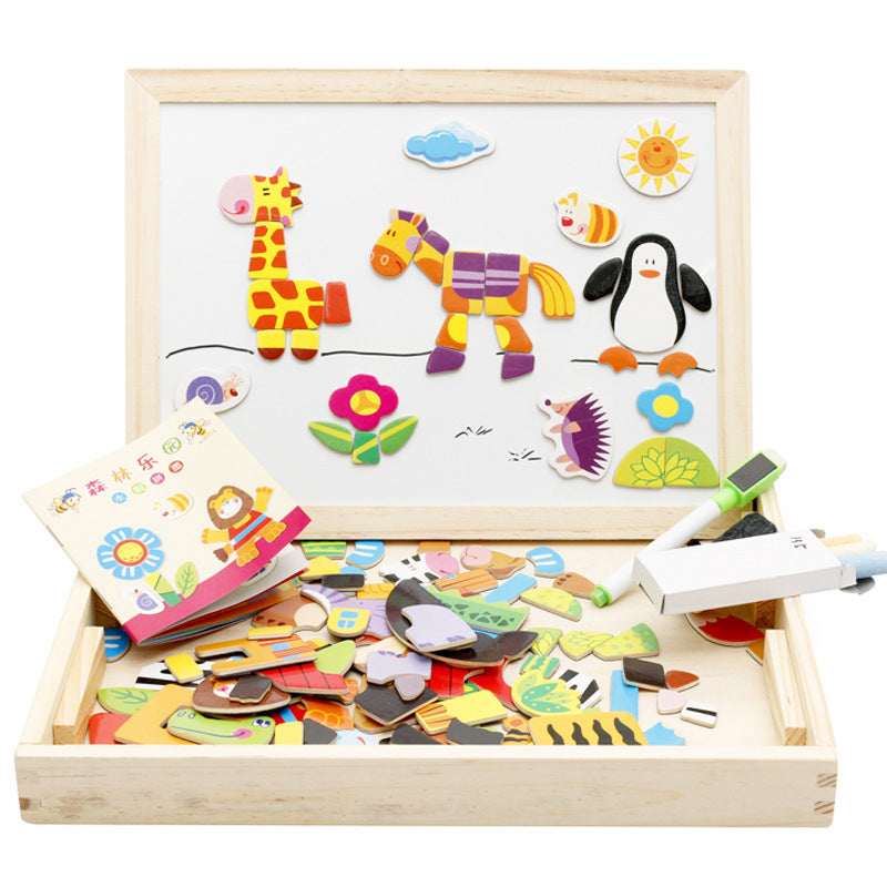 Animals Magnetic Doubled Sided Drawing Board