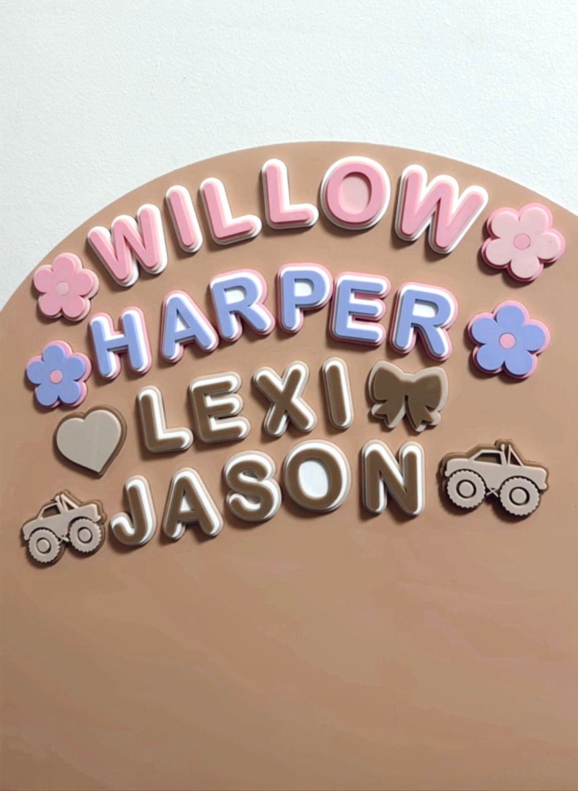 BUNDLE: Magnetic Wall Decal + Custom Letter