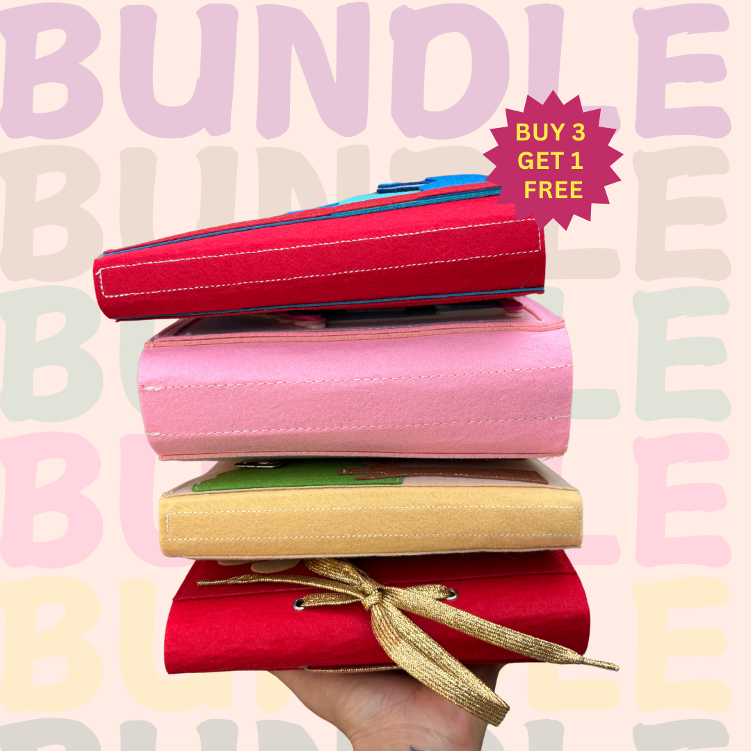 4 Pack Quiet Book Bundle