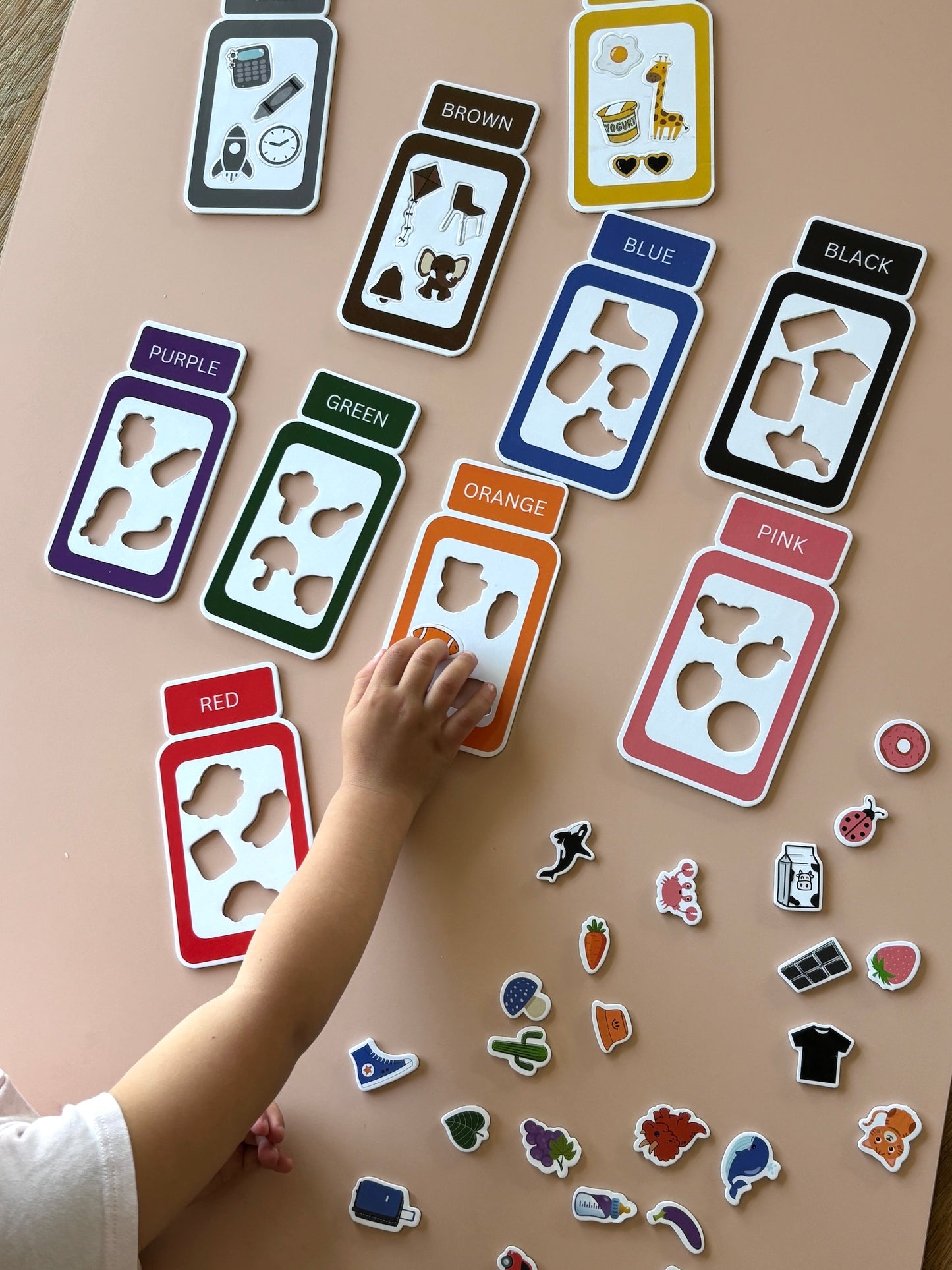 Magnetic Color Sorting Jar
