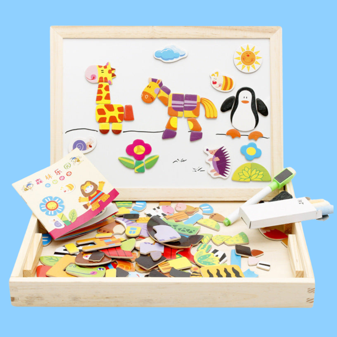Animals Magnetic Doubled Sided Drawing Board