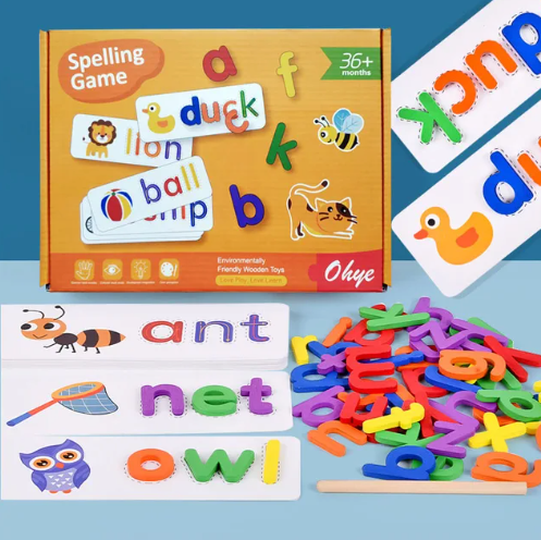 Educational Alphabet Spelling Word - 52pcs