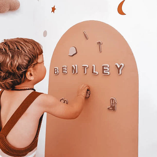 BUNDLE: Magnetic Wall Decal + Custom Letter