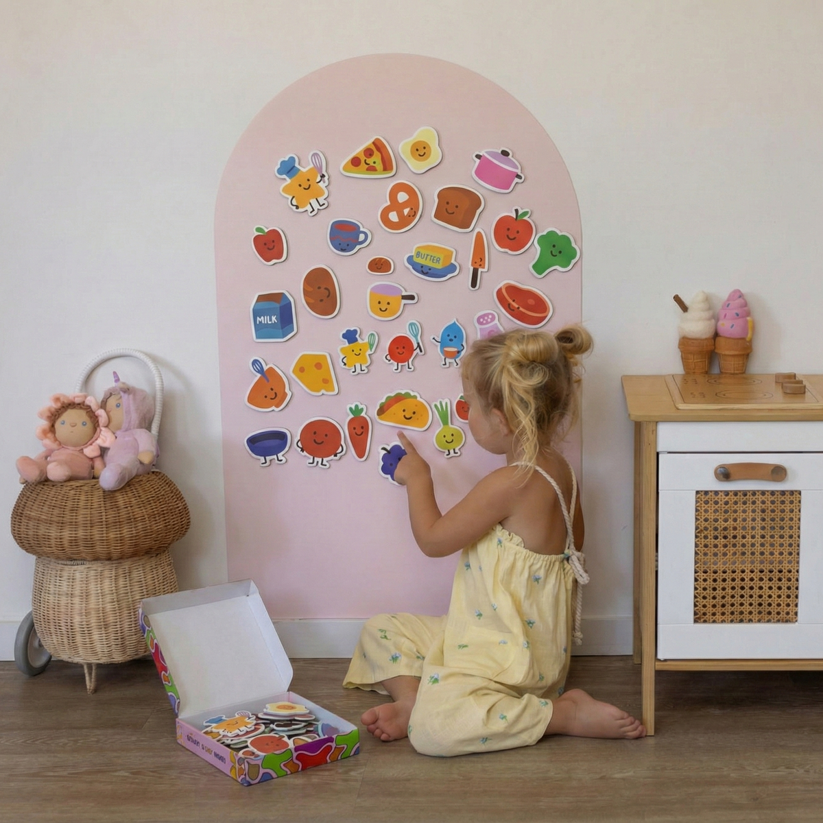 A colourful bundle of SmartyPals magnetic play sets, screen-free gifts for kids under $50