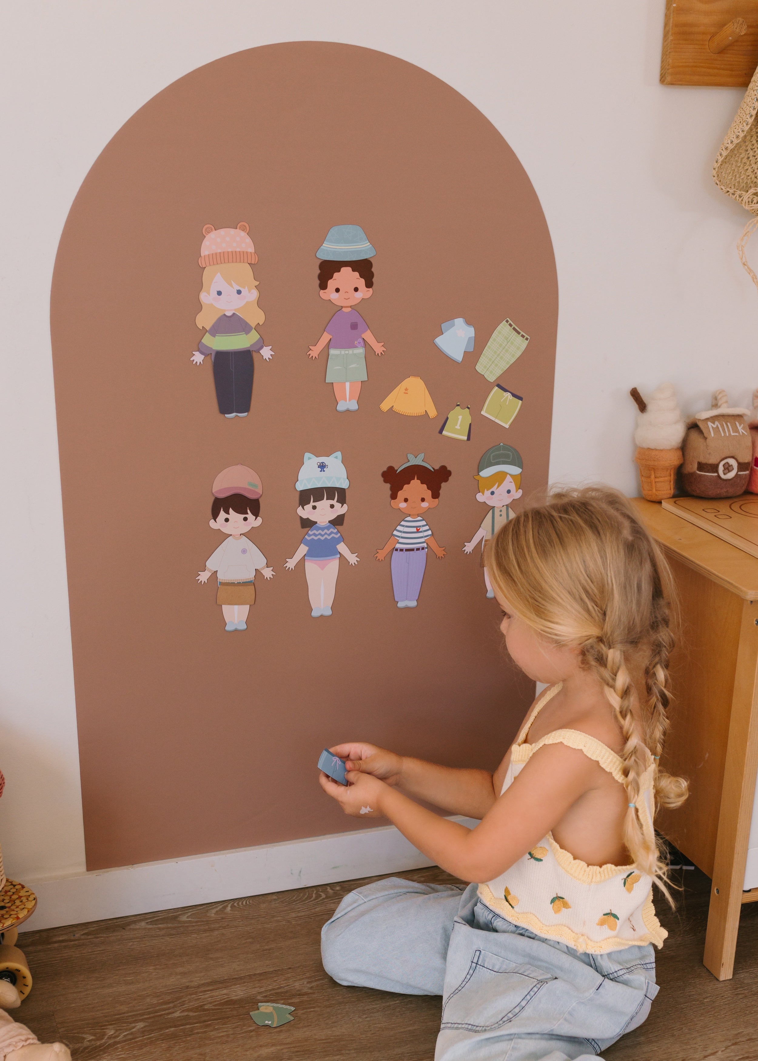 Dress Me Up Magnet Set | Mix & Match Magnetic Dolls for Kids - Smartypals