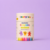 Dustless Chalk Crayons 12 Pack | Non-Toxic Twist-Up Crayons for Kids