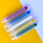 Dustless Chalk Crayons 12 Pack | Non - Toxic Twist - Up Crayons for Kids - Smartypals