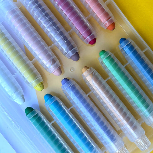 12pcs Dustless Chalk Crayons