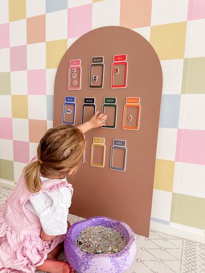 Magnetic Color Sorting Jar