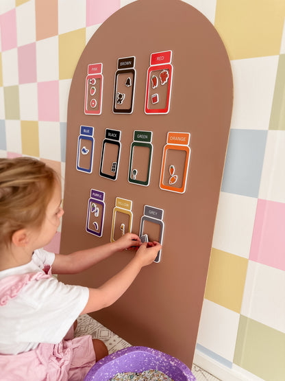 Magnetic Color Sorting Jar