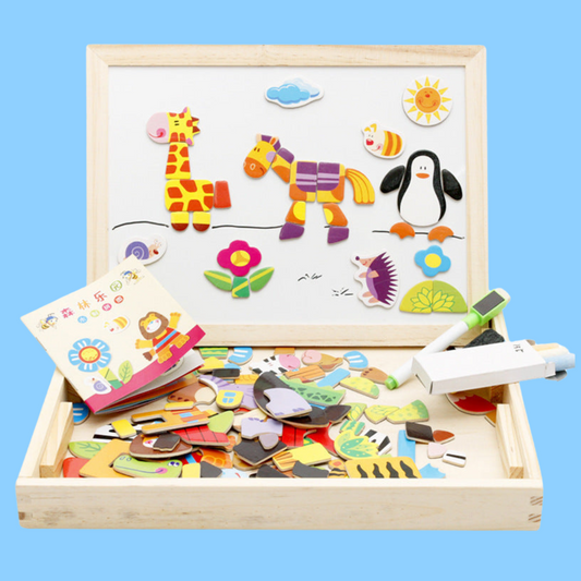 Animals Magnetic Doubled Sided Drawing Board