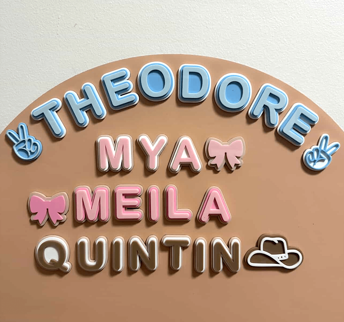 Custom Name Magnets + Magnetic Wall Decal | Personalised Kids Play Wall - Smartypals