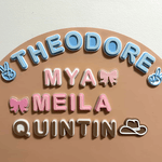 Custom Name Magnets + Magnetic Wall Decal | Personalised Kids Play Wall - Smartypals